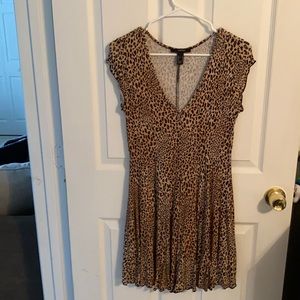 Cheetah print flowy dress